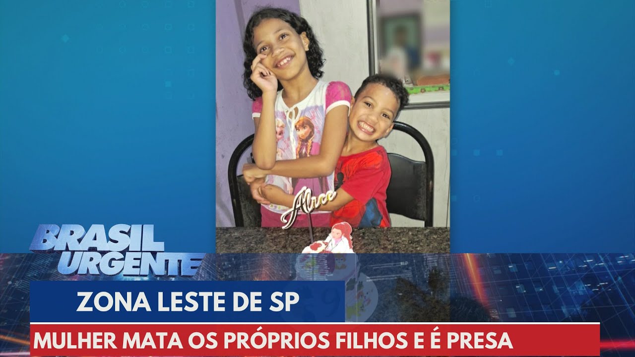 Mãe sufoca os dois filhos e é presa | Brasil Urgente
