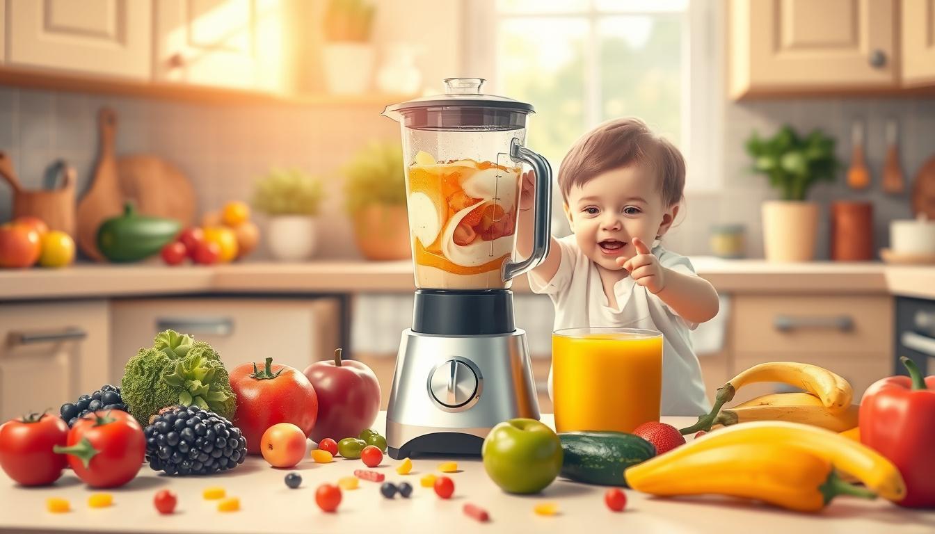 Alimentação infantil: receitas simples feitas no liquidificador