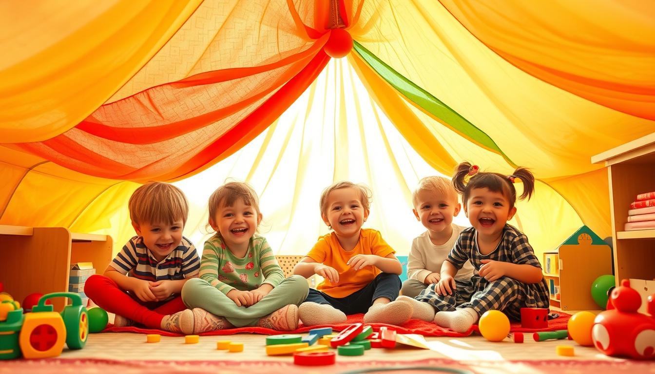 Quais são os benefícios de brincar de barraca na educação infantil?